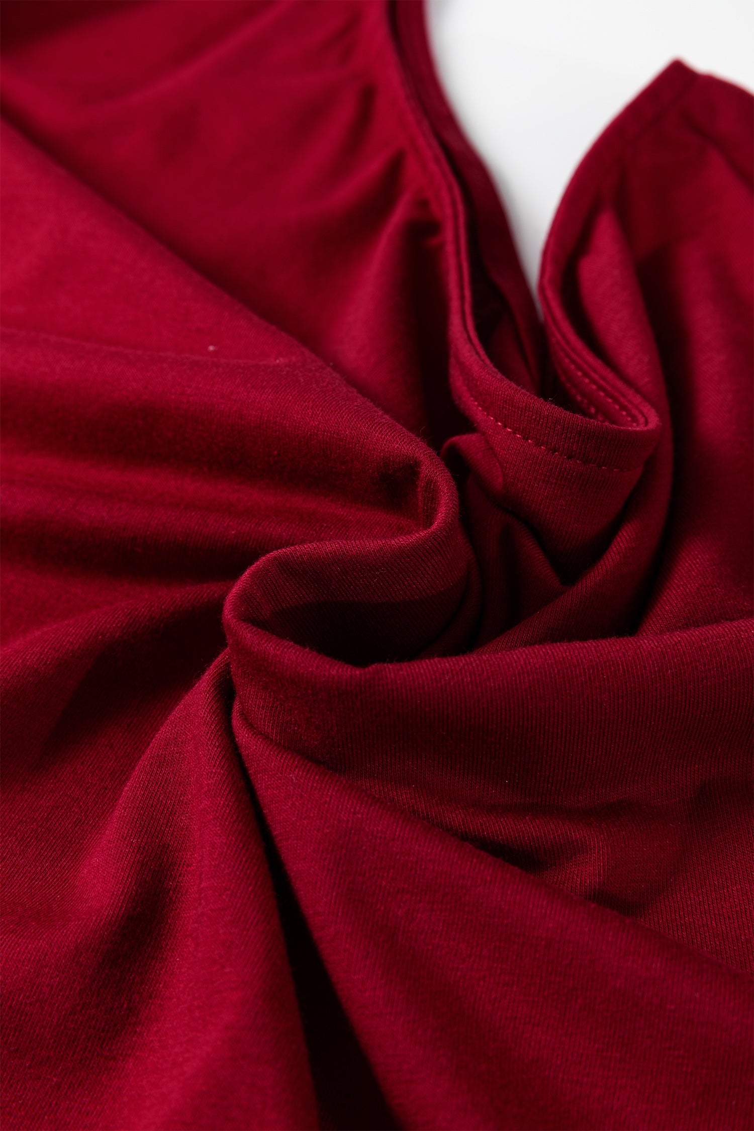 Gossamer Pink Plus Size Solid Color Asymmetric Neck Short Sleeve Blouse