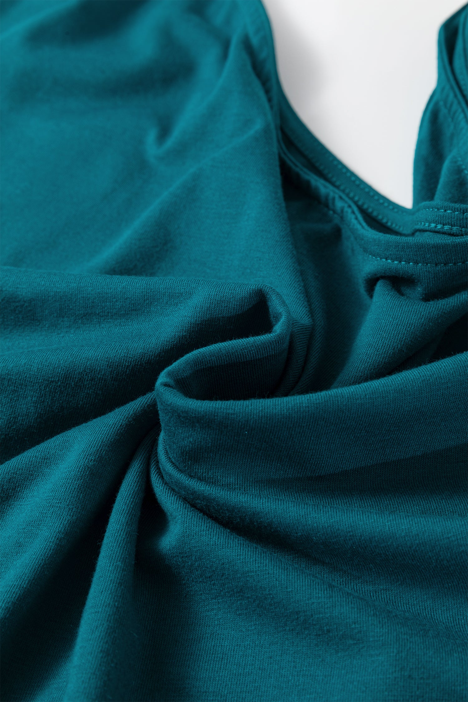 Gossamer Pink Plus Size Solid Color Asymmetric Neck Short Sleeve Blouse