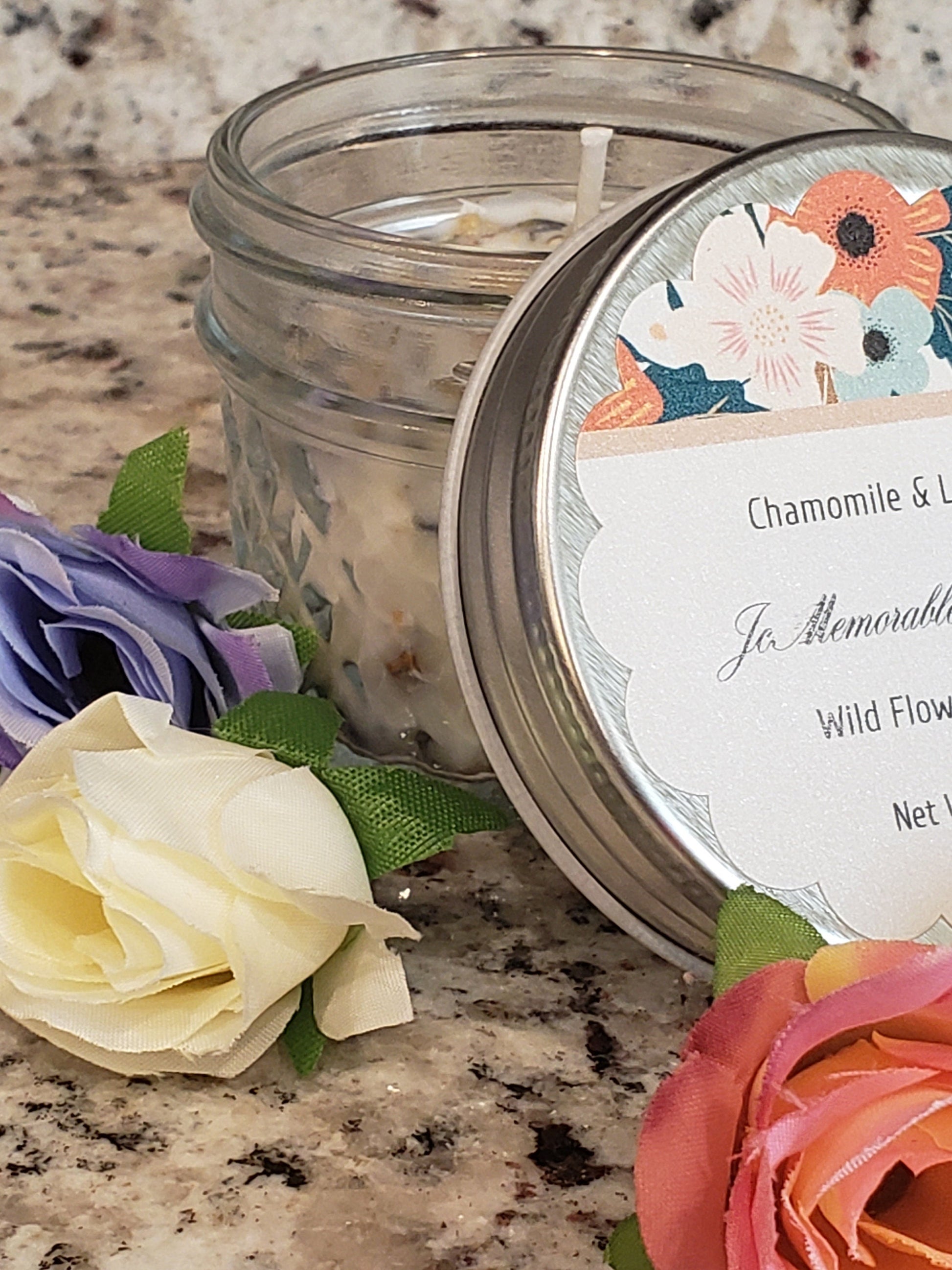 Ease Your Mind Chamomile and Lavender Candle